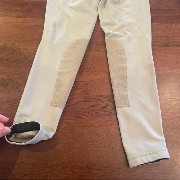 Girls Kerrits tan Horse riding tights medium - Picture 6 of 6